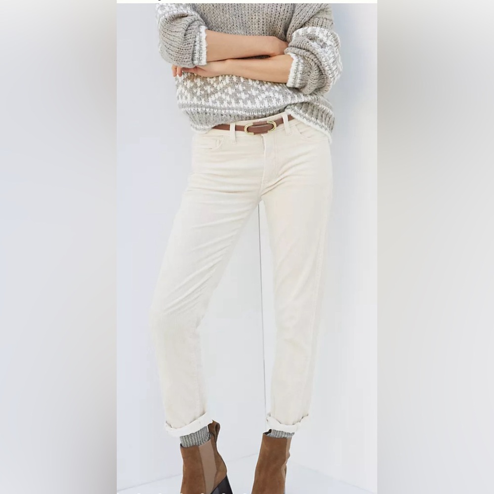 Anthropologie Pilcro High Rise Slim Boyfriend  Corduroy Pants Size 25